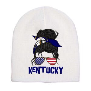 Kentucky For Girl Kentucky Proud State Flag Short Acrylic Beanie