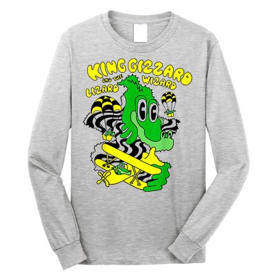 King Funny Gizzard The Lizard Gift Wizard Long Sleeve Shirt