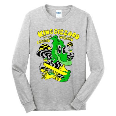 King Funny Gizzard The Lizard Gift Wizard Tall Long Sleeve T-Shirt