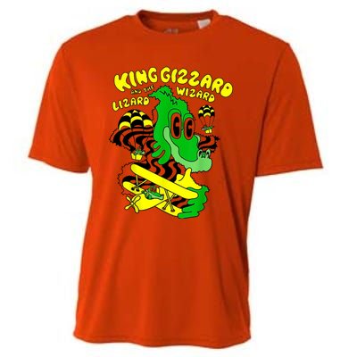 King Funny Gizzard The Lizard Gift Wizard Cooling Performance Crew T-Shirt