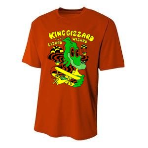 King Funny Gizzard The Lizard Gift Wizard Performance Sprint T-Shirt