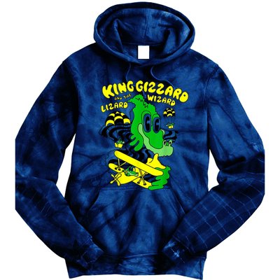 King Funny Gizzard The Lizard Gift Wizard Tie Dye Hoodie