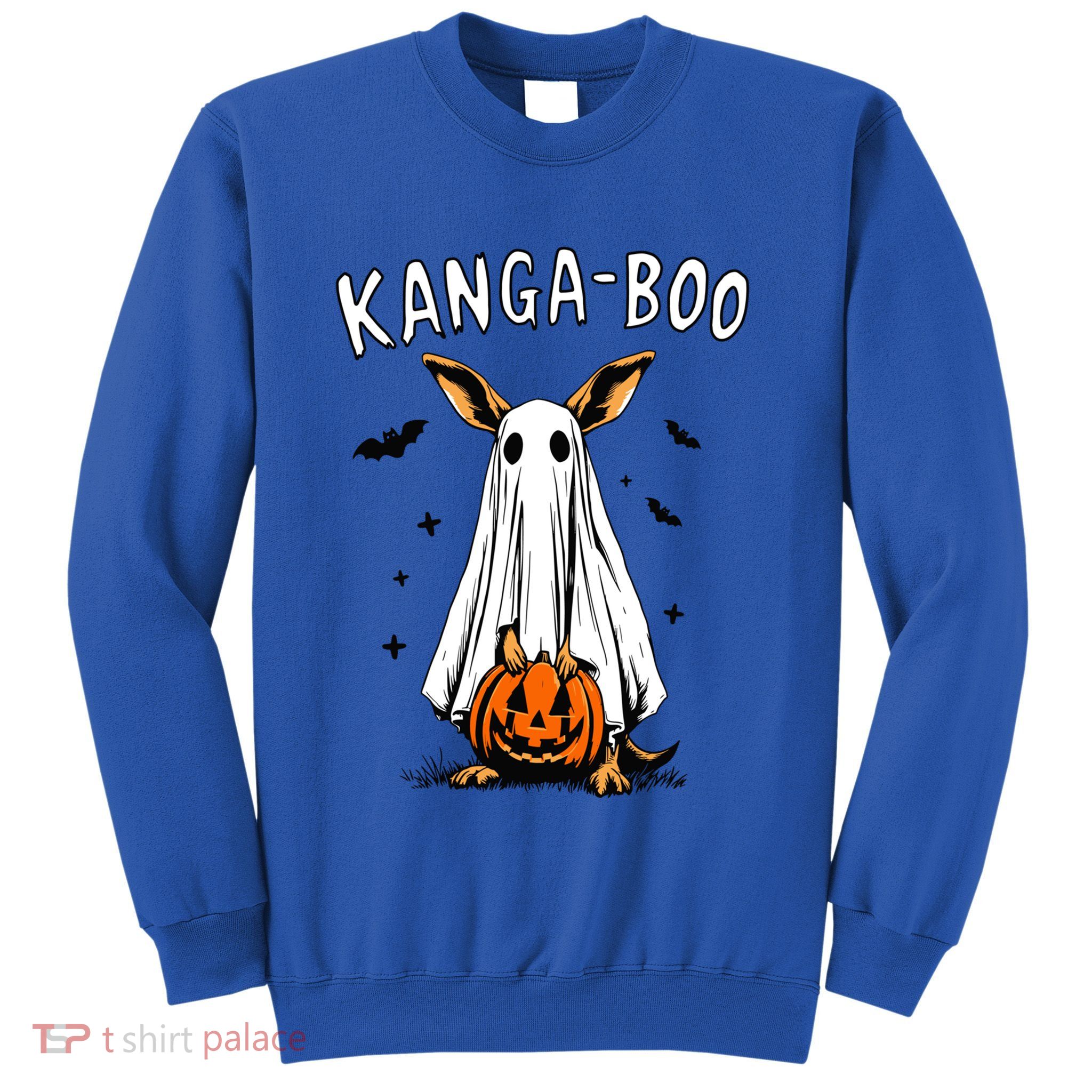 Kangaboo Funny Halloween Kangaroo Ghost Pun Animal Humor Gift Sweatshirt