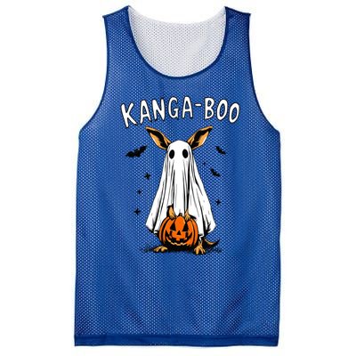 Kangaboo Funny Halloween Kangaroo Ghost Pun Animal Humor Gift Mesh Reversible Basketball Jersey Tank