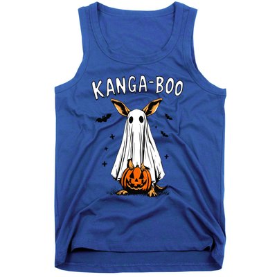 Kangaboo Funny Halloween Kangaroo Ghost Pun Animal Humor Gift Tank Top