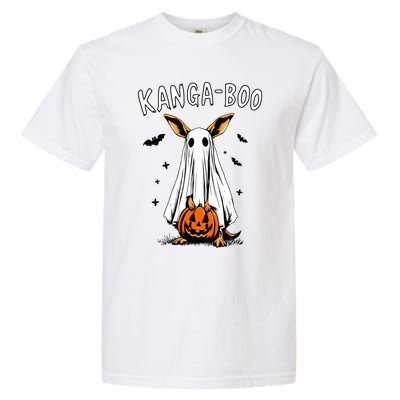 Kangaboo Funny Halloween Kangaroo Ghost Pun Animal Humor Gift Garment-Dyed Heavyweight T-Shirt