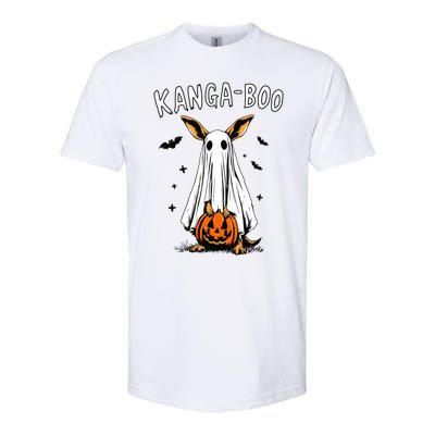 Kangaboo Funny Halloween Kangaroo Ghost Pun Animal Humor Gift Softstyle CVC T-Shirt