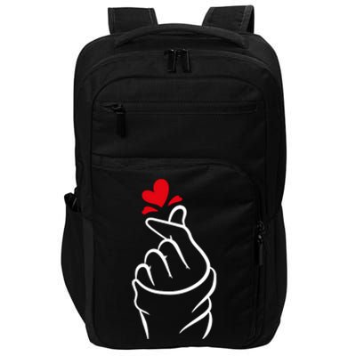 Korean Finger Heart, Korean Love Gift, Cute Korean Heart T, K Pop S Impact Tech Backpack