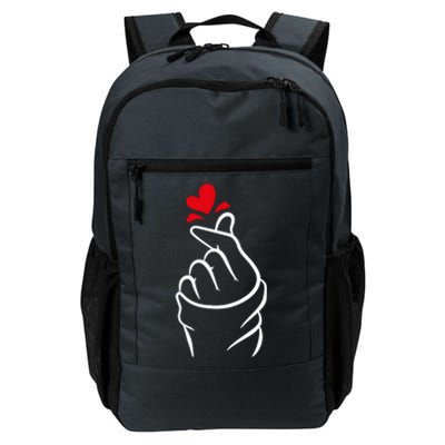 Korean Finger Heart, Korean Love Gift, Cute Korean Heart T, K Pop S Daily Commute Backpack