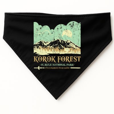 Korok Forest Hyrule National Park Vintage USA-Made Doggie Bandana