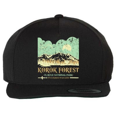 Korok Forest Hyrule National Park Vintage Wool Snapback Cap