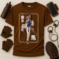 Kung Fu Horse Cooling Performance Crew T-Shirt