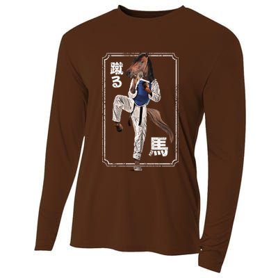 Kung Fu Horse Cooling Performance Long Sleeve Crew