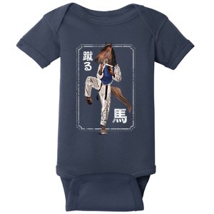 Kung Fu Horse Baby Bodysuit