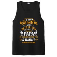 kid Funny If You Mess With Me My Papa And Nana Is Coming, Mother's Day PosiCharge Competitor Tank