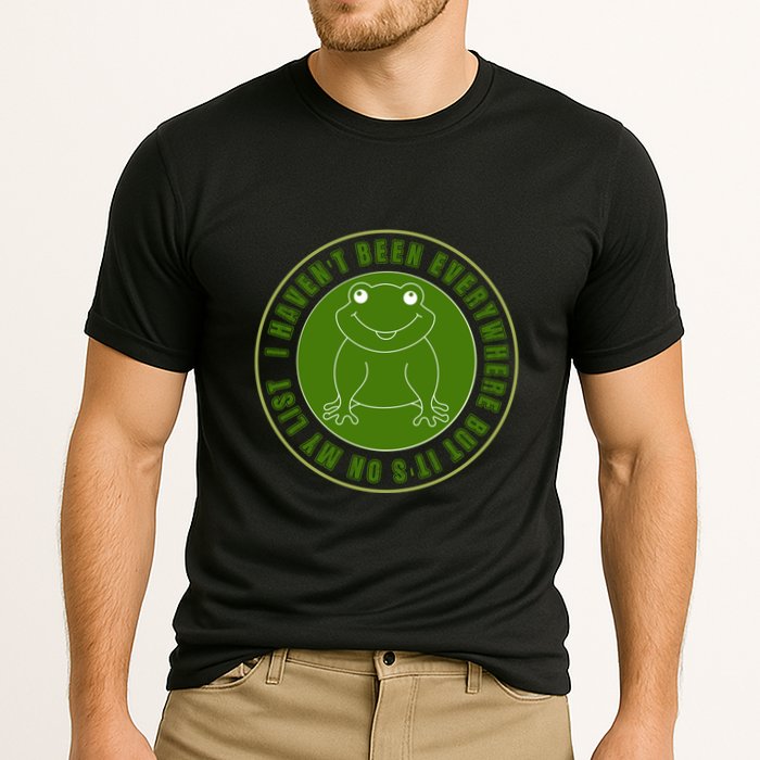 Kawaii Frog I Havent Been Everywhere But Its On My List Gift Performance Shirt