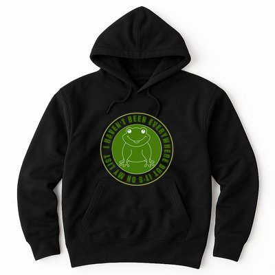 Kawaii Frog I Havent Been Everywhere But Its On My List Gift Hoodie