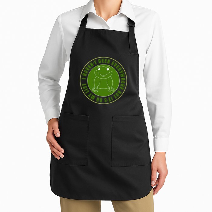 Kawaii Frog I Havent Been Everywhere But Its On My List Gift Apron