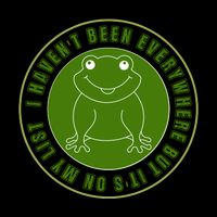 Kawaii Frog I Havent Been Everywhere But Its On My List Gift Sustainable Bucket Hat
