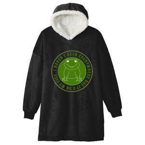 Kawaii Frog I Havent Been Everywhere But Its On My List Gift Hooded Wearable Blanket