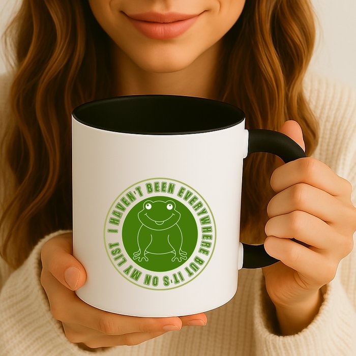 Kawaii Frog I Havent Been Everywhere But Its On My List Gift Mug