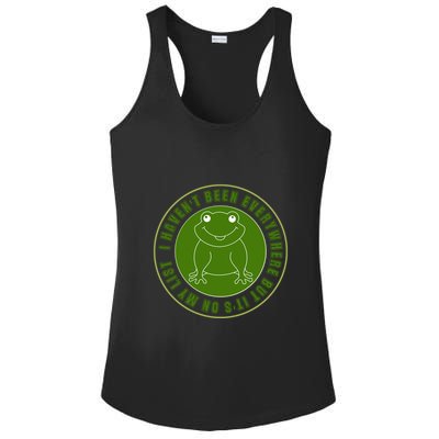 Kawaii Frog I Havent Been Everywhere But Its On My List Gift Ladies PosiCharge Competitor Racerback Tank
