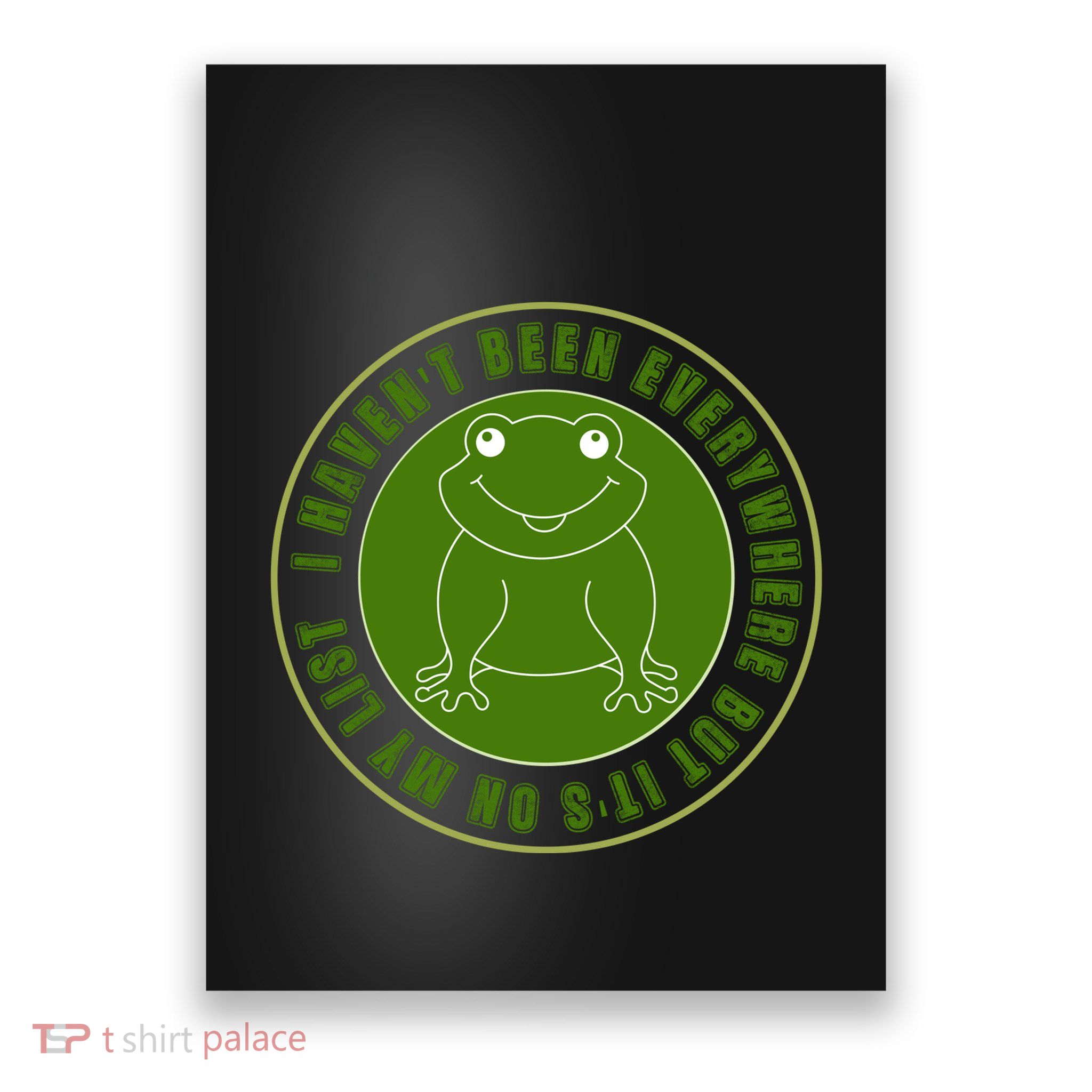 Kawaii Frog I Havent Been Everywhere But Its On My List Gift Poster