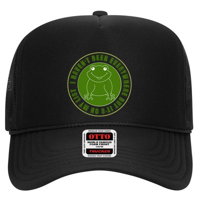 Kawaii Frog I Havent Been Everywhere But Its On My List Gift Trucker Hat