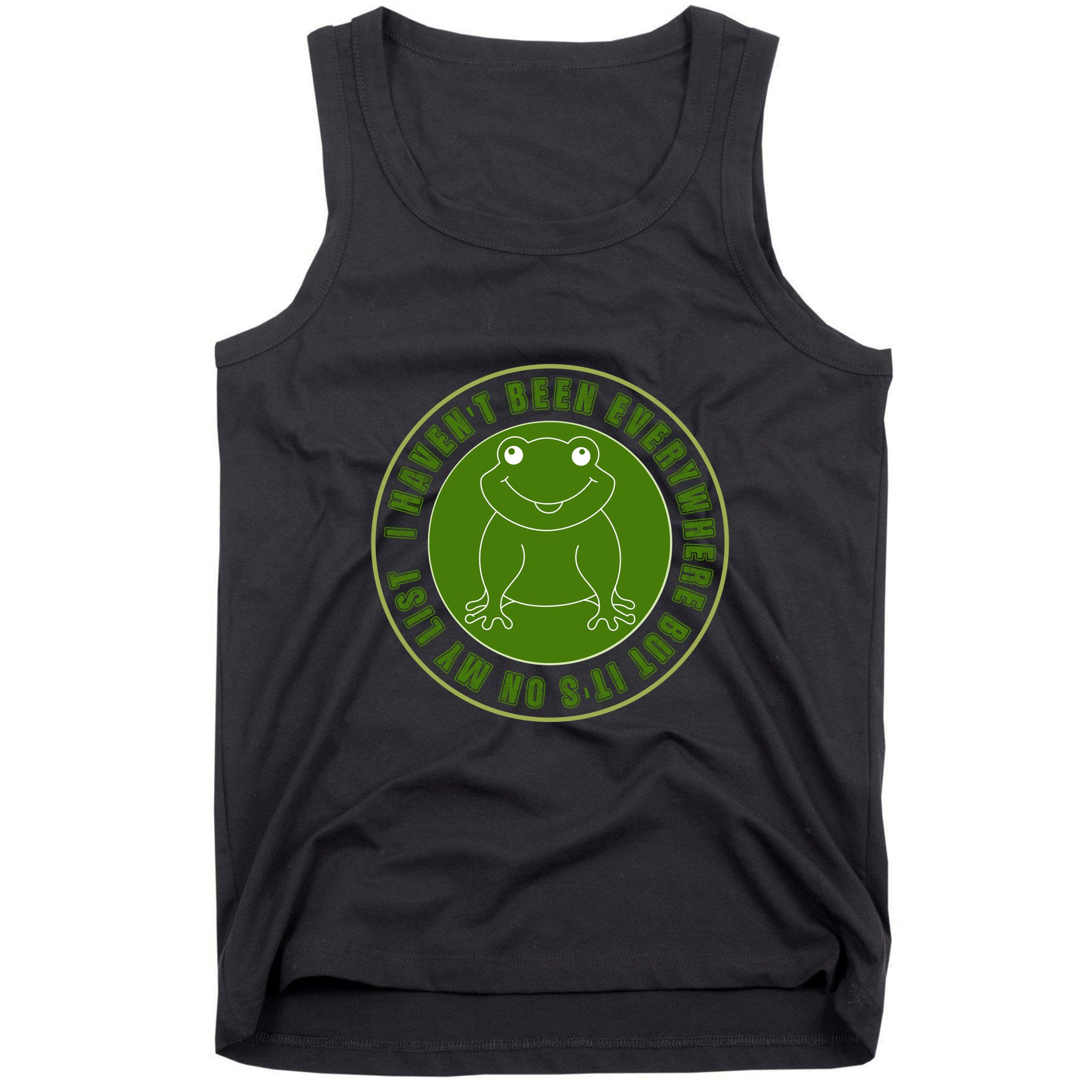 Kawaii Frog I Havent Been Everywhere But Its On My List Gift Tank Top