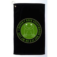 Kawaii Frog I Havent Been Everywhere But Its On My List Gift Golf Towel