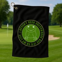 Kawaii Frog I Havent Been Everywhere But Its On My List Gift Golf Towel