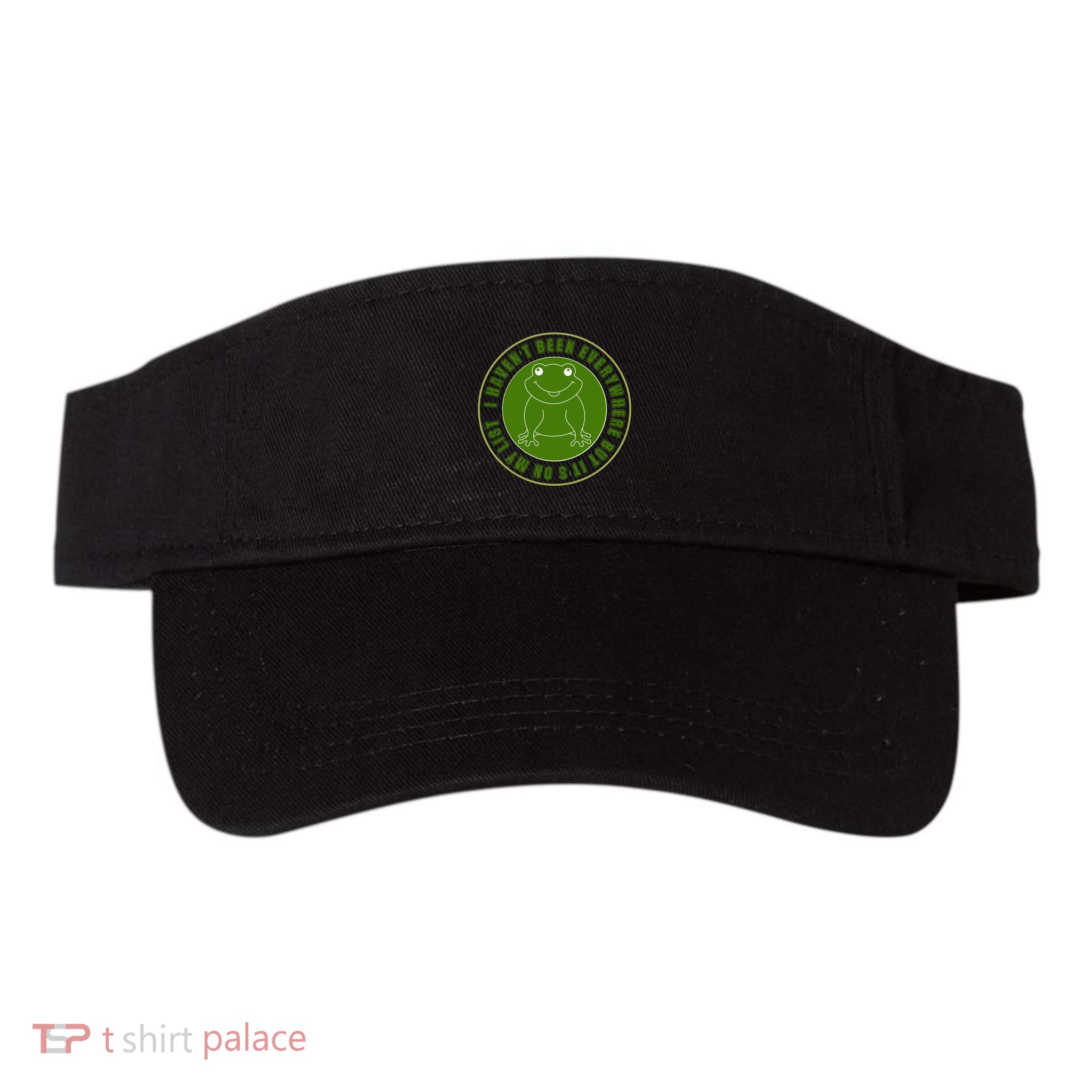 Kawaii Frog I Havent Been Everywhere But Its On My List Gift Visor