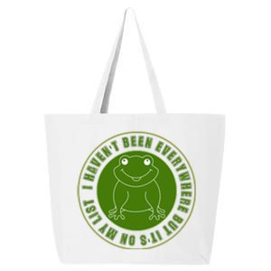 Kawaii Frog I Havent Been Everywhere But Its On My List Gift 25L Jumbo Tote