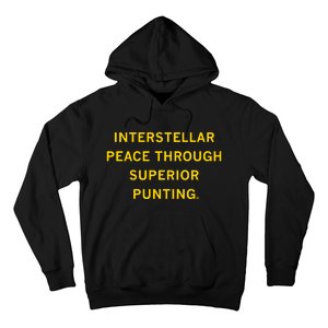 Kirk Ferentz Interstellar Peace Through Superior Punting Hoodie