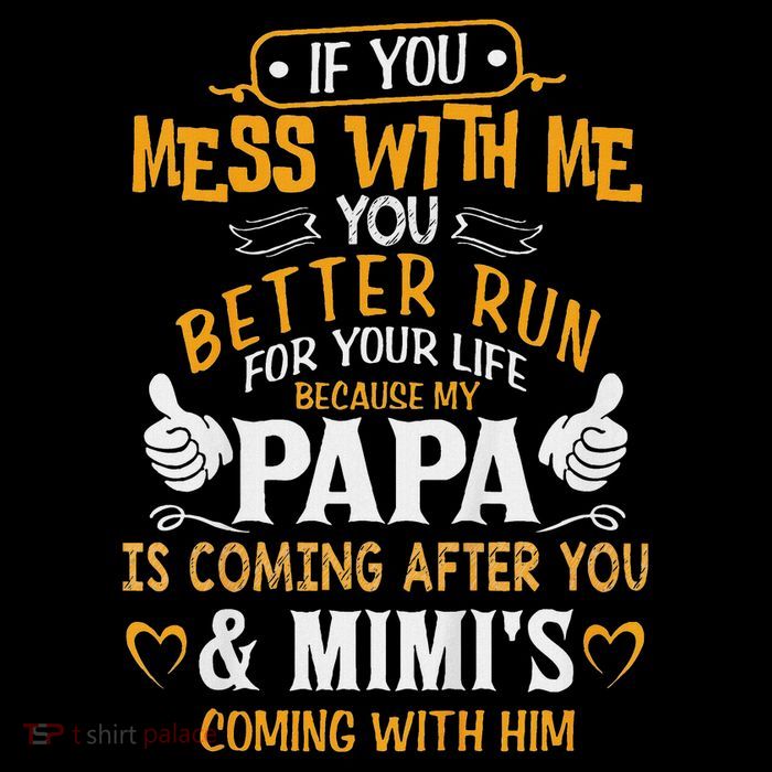 Kids Funny If You Mess With Me My Papa And Mimi Is Coming Women's V-Neck T-Shirt