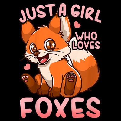 Kids Fox Just A Girl Who Loves Foxes T-Shirt