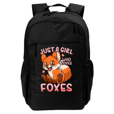 Kids Fox Just A Girl Who Loves Foxes Backpack