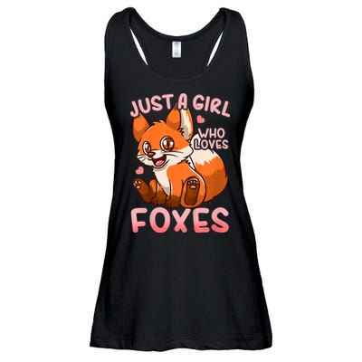 Kids Fox Just A Girl Who Loves Foxes Ladies Essential Flowy Tank