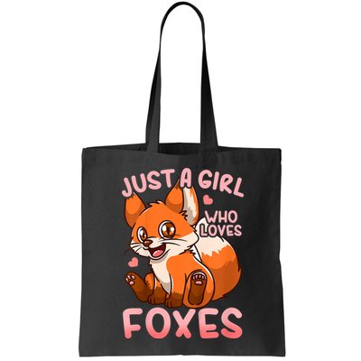 Kids Fox Just A Girl Who Loves Foxes Bag