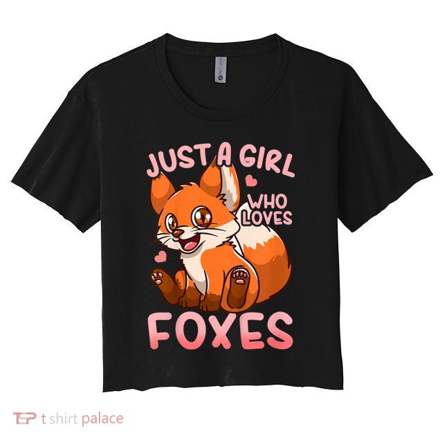 Kids Fox Just A Girl Who Loves Foxes Crop Top