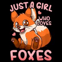 Kids Fox Just A Girl Who Loves Foxes Zip Tote Bag