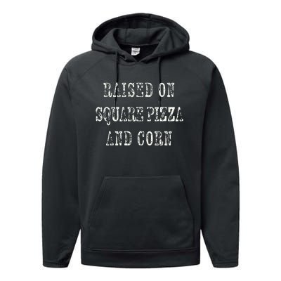 Ky For Ky Raised On Square Pizza And Corn Performance Fleece Hoodie