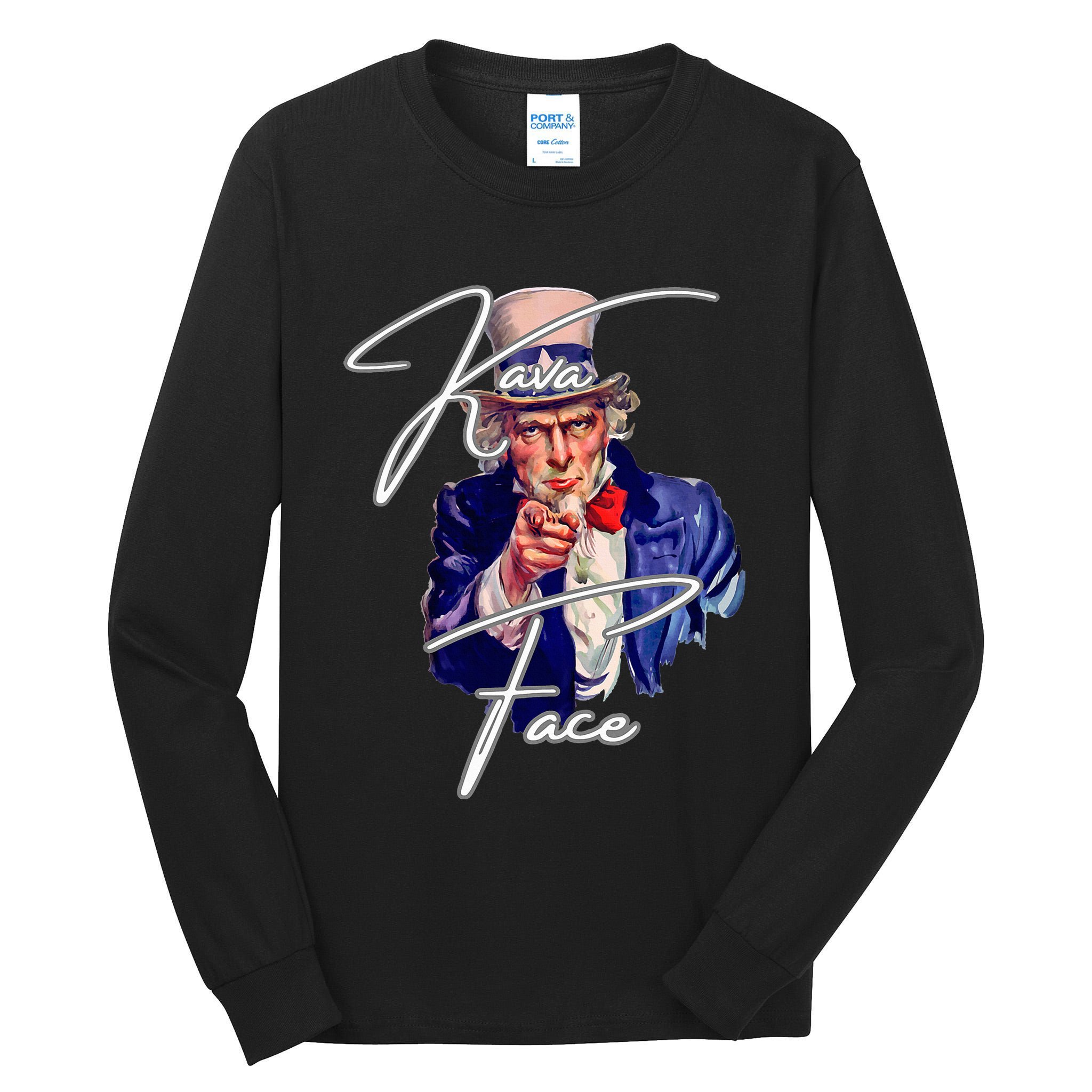 Kava Face Tall Long Sleeve T-Shirt