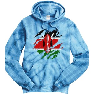 Kenyan Flag Kenya Tie Dye Hoodie