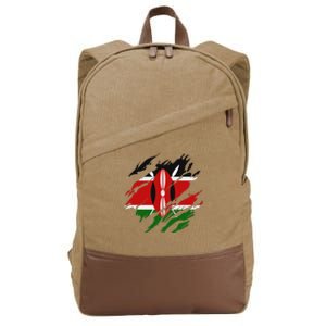 Kenyan Flag Kenya Cotton Canvas Backpack