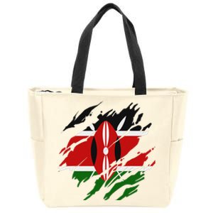 Kenyan Flag Kenya Zip Tote Bag