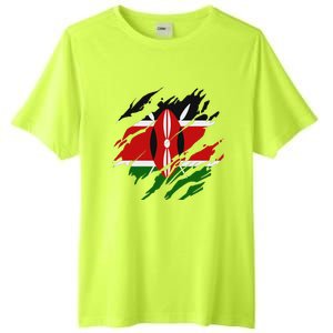 Kenyan Flag Kenya Tall Fusion ChromaSoft Performance T-Shirt