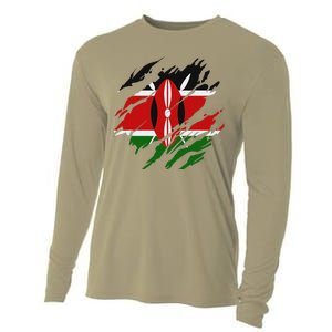 Kenyan Flag Kenya Cooling Performance Long Sleeve Crew