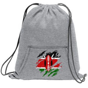 Kenyan Flag Kenya Sweatshirt Cinch Pack Bag