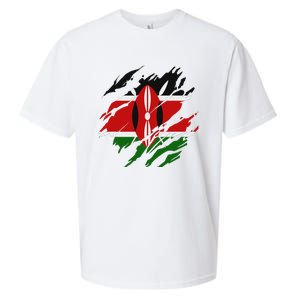 Kenyan Flag Kenya Sueded Cloud Jersey T-Shirt